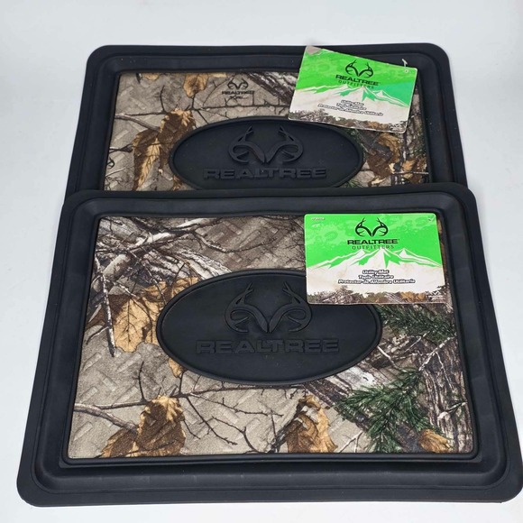 Realtree Other - Realtree Outfitters Utility Camo Floor Mats Set of 2 Universal Fit Car Track Mat